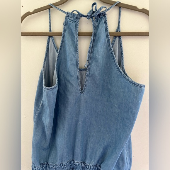 Vero Moda Denim Tie Waist Sun print Romper Size M - Picture 6 of 14